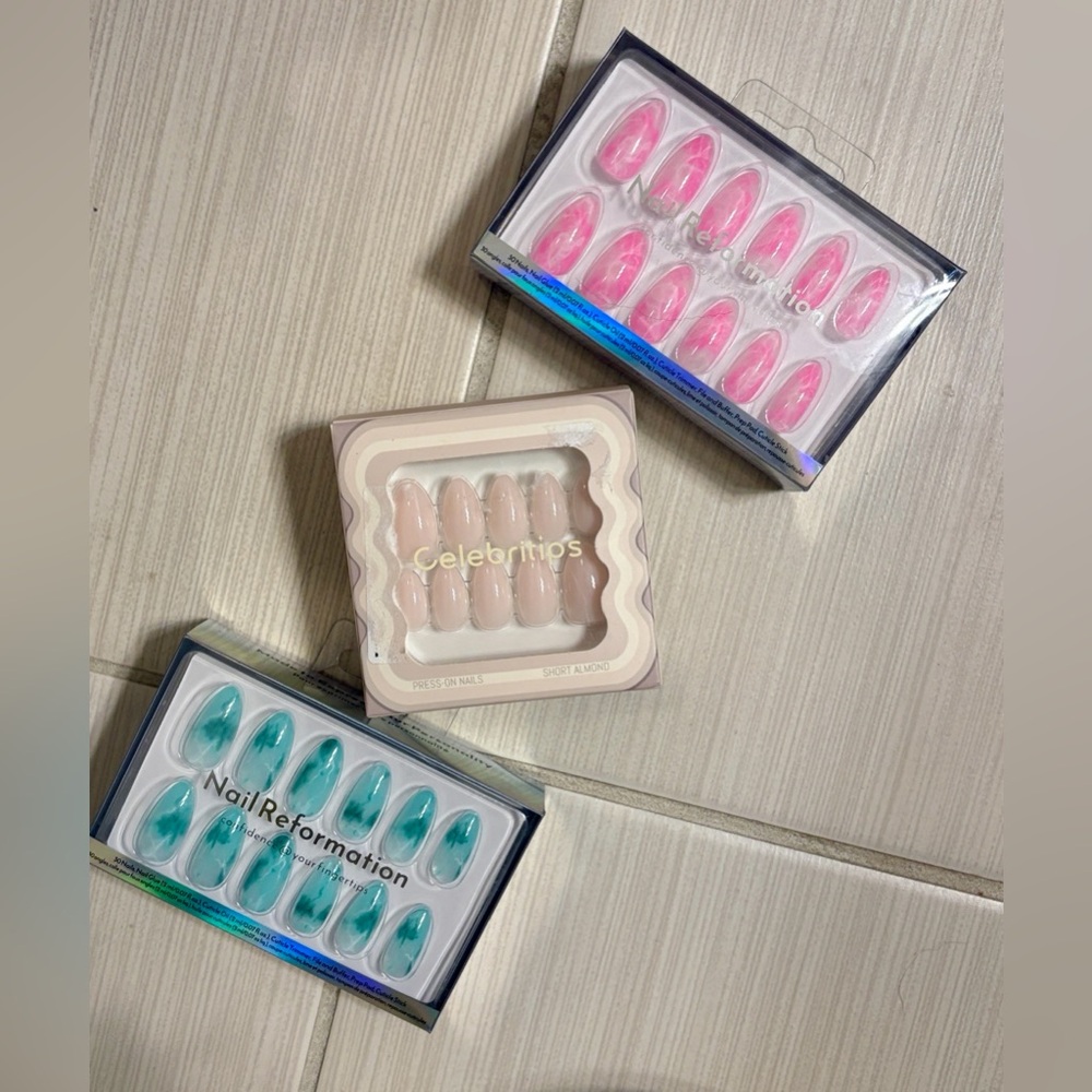 NWT Nail Reformation & Celebritips Nail Kits (x3)